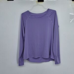 Athleta Xl Purple Long Sleeve Women's Top